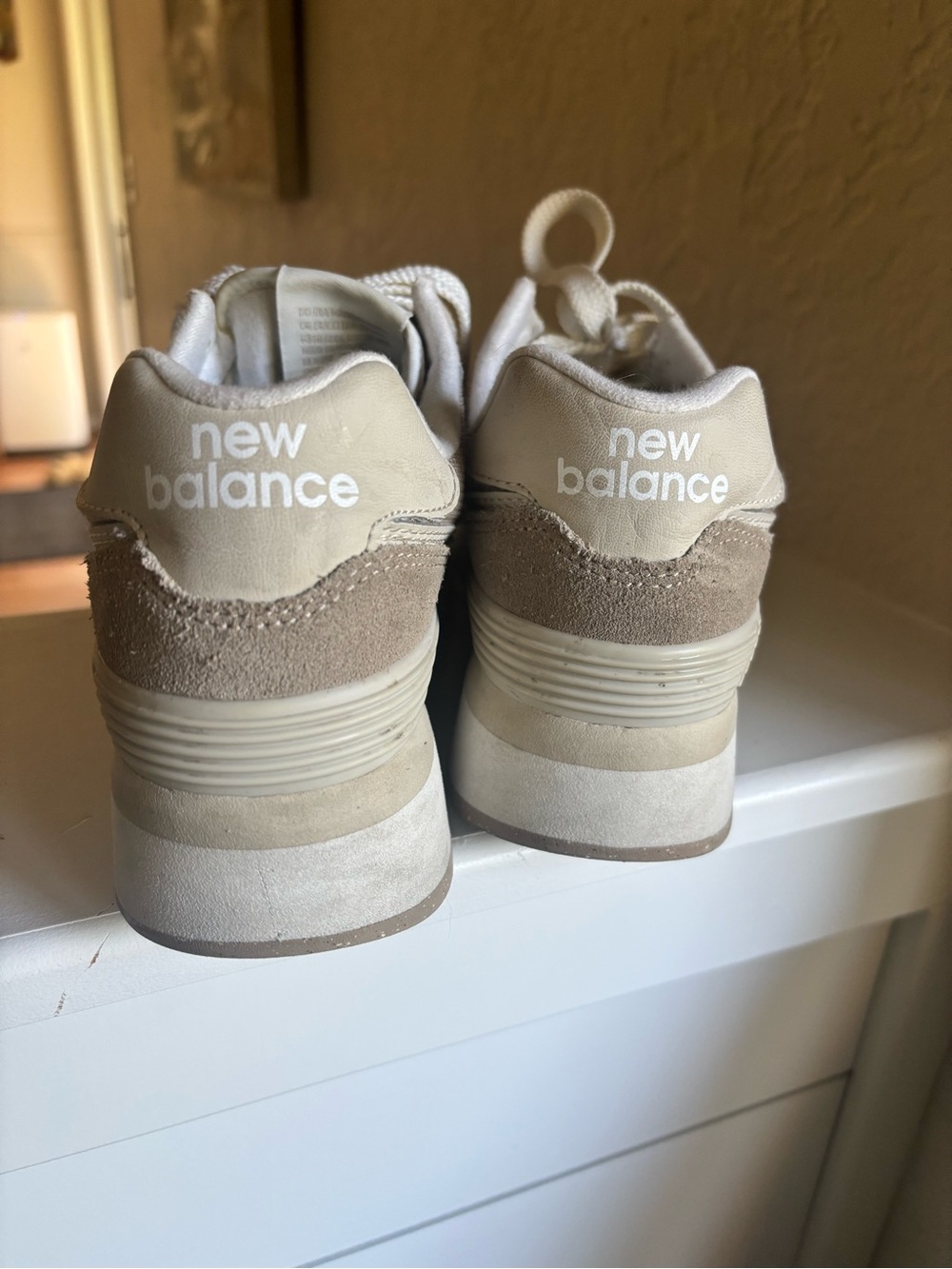 Womens New Balance 574+ - Driftwood. Size 7 Sneaker Trainers Platform shoes - Picture 4 of 7